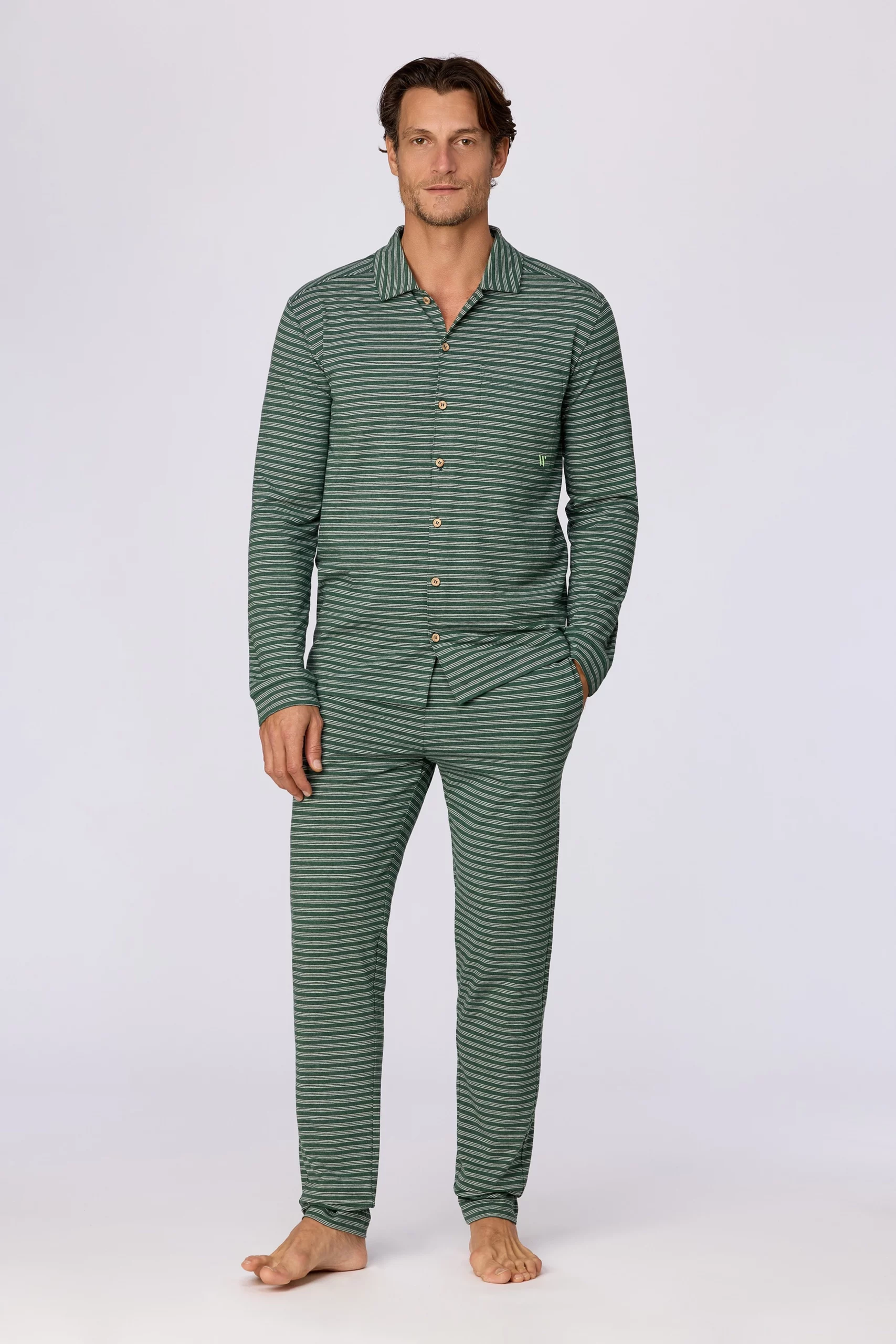 Woody - HEREN - Pyjama Set Doorknoop