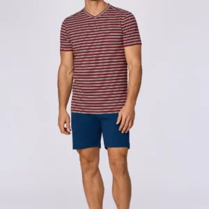 Woody - HEREN - Pyjama Set met korte mouwen en bijpassende short